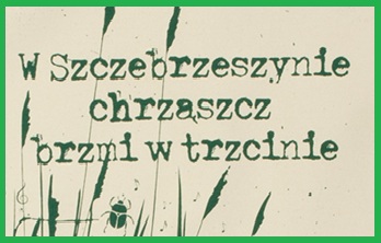 Napis - W Szczebrzeszynie chrząszcz brzmi w trzcinie