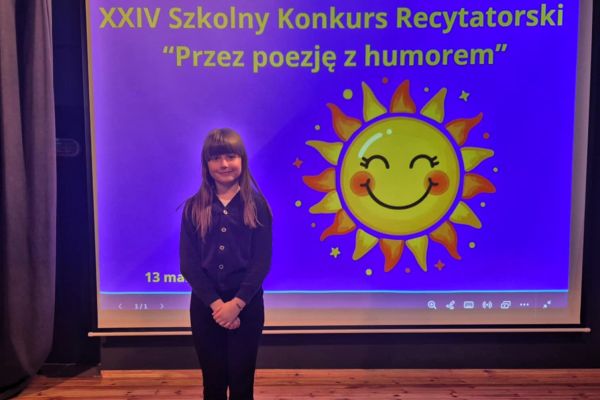 XXIV Szkolny Konkurs Recytatorski Przez poezję z humorem