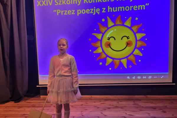 XXIV Szkolny Konkurs Recytatorski Przez poezję z humorem