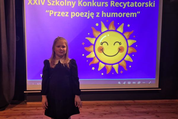 XXIV Szkolny Konkurs Recytatorski Przez poezję z humorem