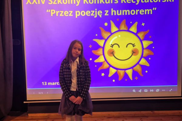 XXIV Szkolny Konkurs Recytatorski Przez poezję z humorem