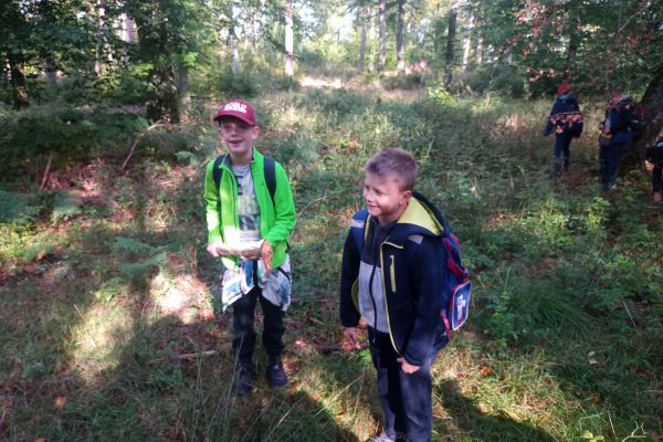 Wycieczka 3a i 3c do lasu