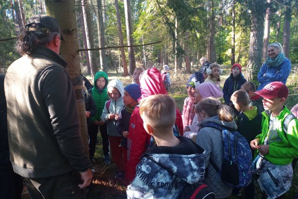 Wycieczka 3a i 3c do lasu