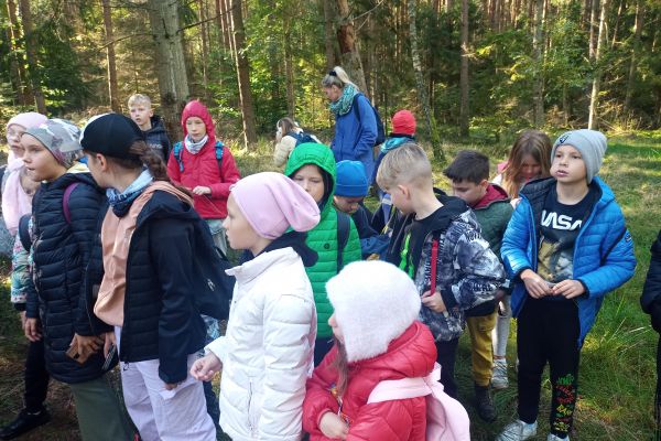 Wycieczka 3a i 3c do lasu