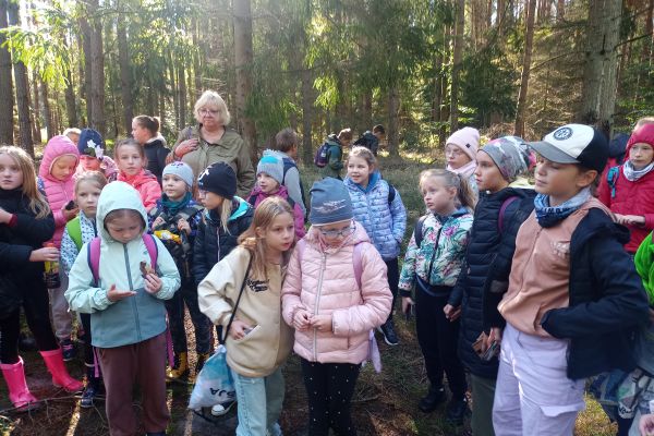 Wycieczka 3a i 3c do lasu