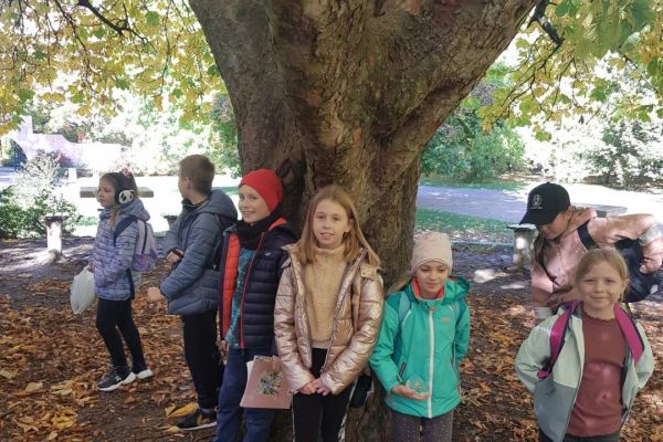 Jesień w parku - wycieczka klasy 3c