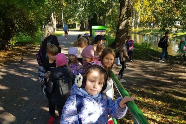 Jesień w parku - wycieczka klasy 3c