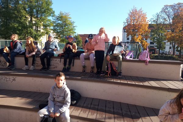 Jesień w parku - wycieczka klasy 3c
