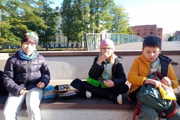 Jesień w parku - wycieczka klasy 3c