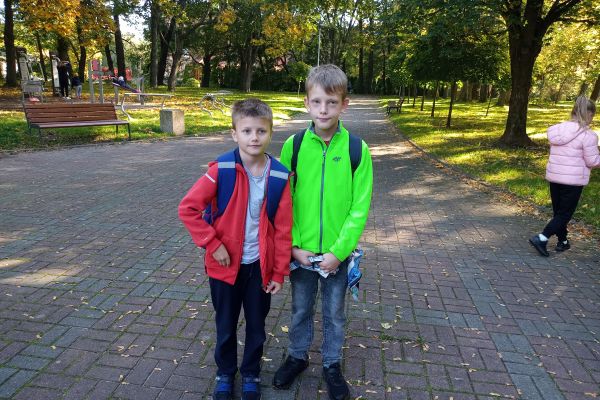 Jesień w parku - wycieczka klasy 3c