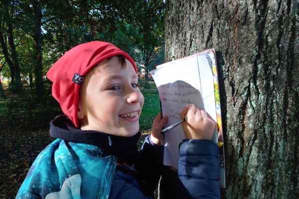 Jesień w parku - wycieczka klasy 3c