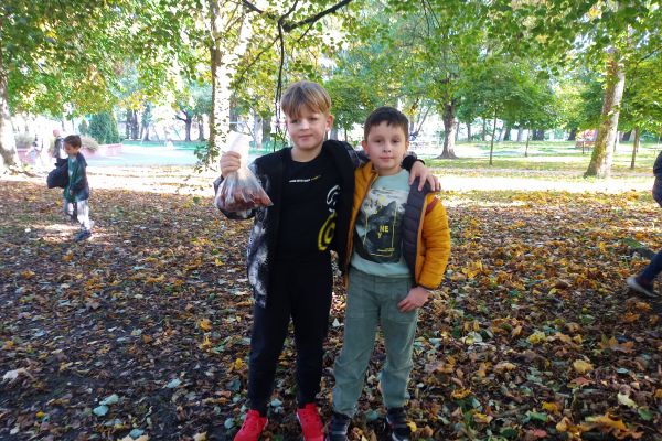 Jesień w parku - wycieczka klasy 3c