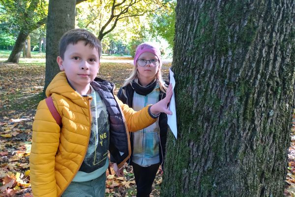 Jesień w parku - wycieczka klasy 3c