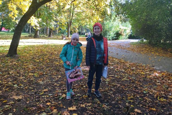 Jesień w parku - wycieczka klasy 3c