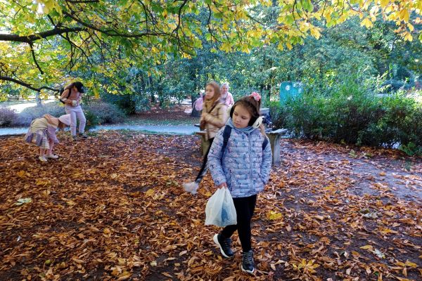 Jesień w parku - wycieczka klasy 3c