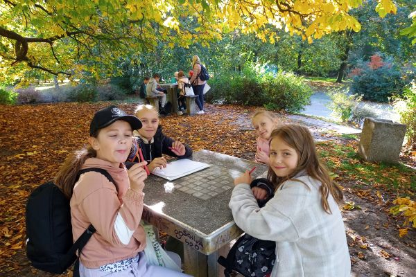 Jesień w parku - wycieczka klasy 3c