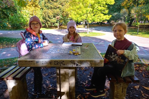 Jesień w parku - wycieczka klasy 3c