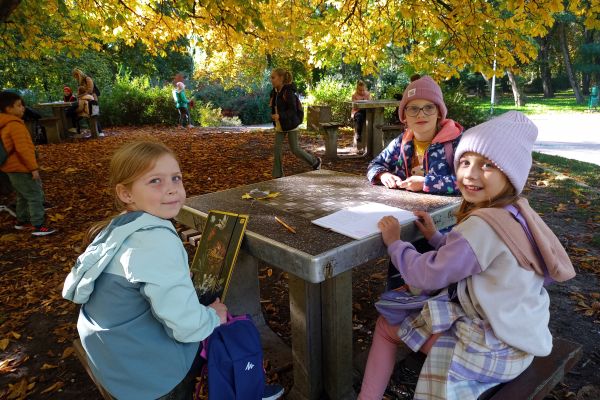 Jesień w parku - wycieczka klasy 3c