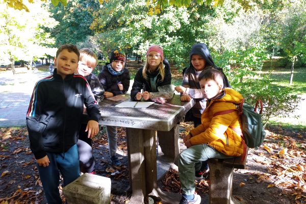 Jesień w parku - wycieczka klasy 3c