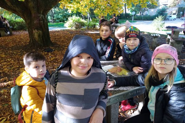 Jesień w parku - wycieczka klasy 3c