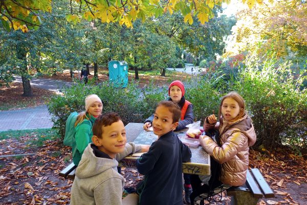 Jesień w parku - wycieczka klasy 3c