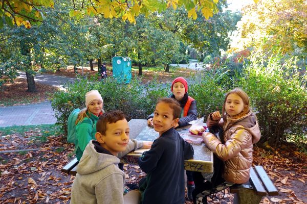 Jesień w parku - wycieczka klasy 3c