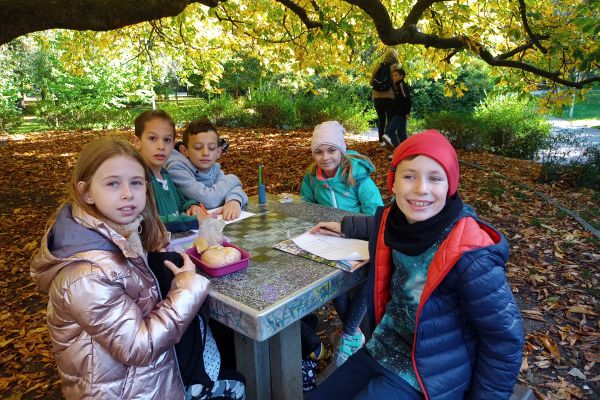 Jesień w parku - wycieczka klasy 3c