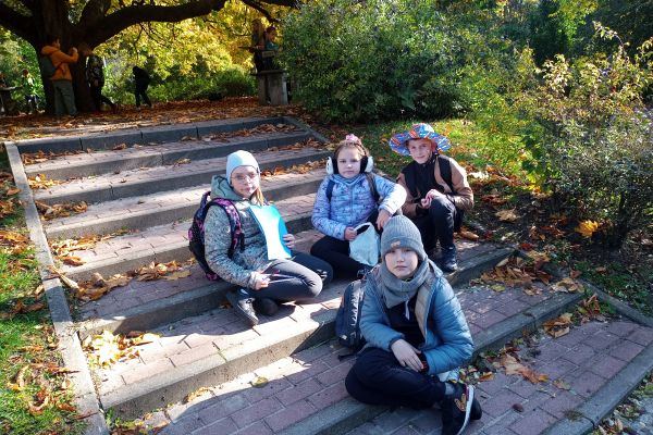 Jesień w parku - wycieczka klasy 3c
