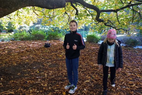 Jesień w parku - wycieczka klasy 3c