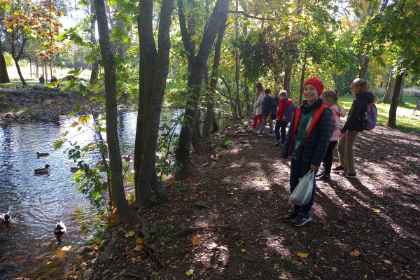 Jesień w parku - wycieczka klasy 3c