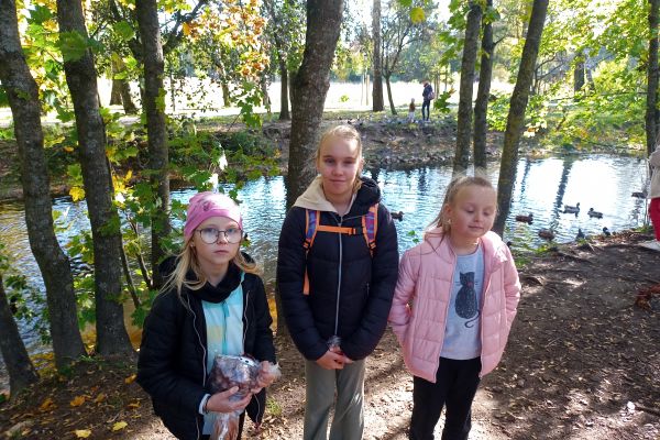 Jesień w parku - wycieczka klasy 3c