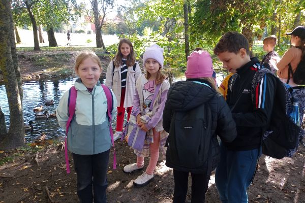 Jesień w parku - wycieczka klasy 3c