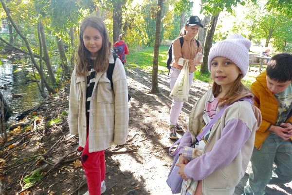 Jesień w parku - wycieczka klasy 3c