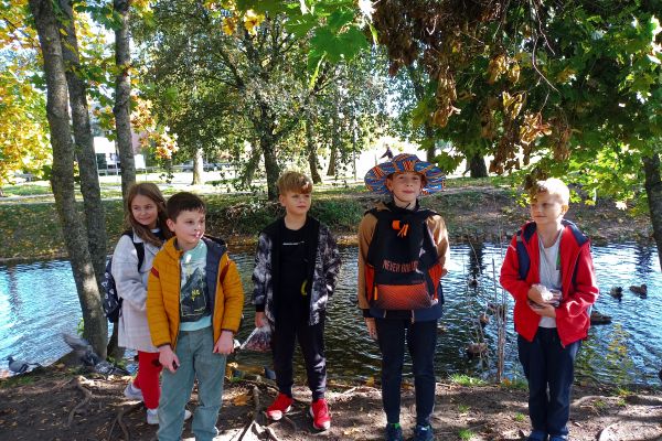 Jesień w parku - wycieczka klasy 3c