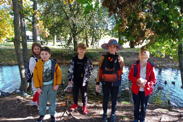 Jesień w parku - wycieczka klasy 3c