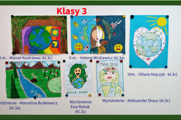 Szkolny Konkurs Plastyczny dla klas I-III Kocham Matkę Ziemię