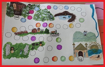 obrazek przedstawia grę planszową